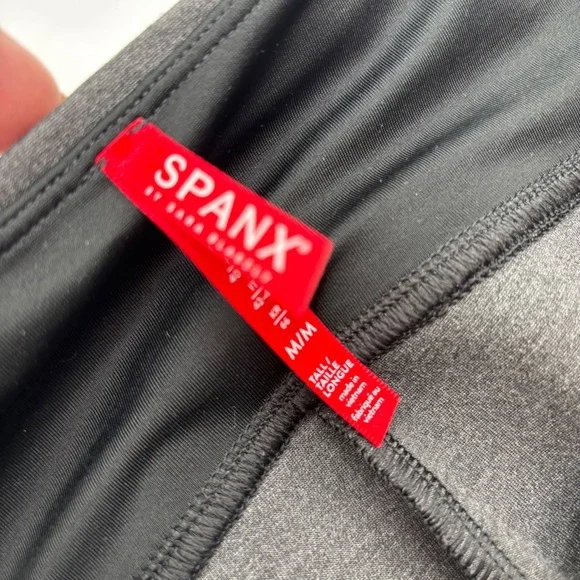 SPANX High Waisted Tall Leggings Charcoal Grey M/M - Picture 3 of 8